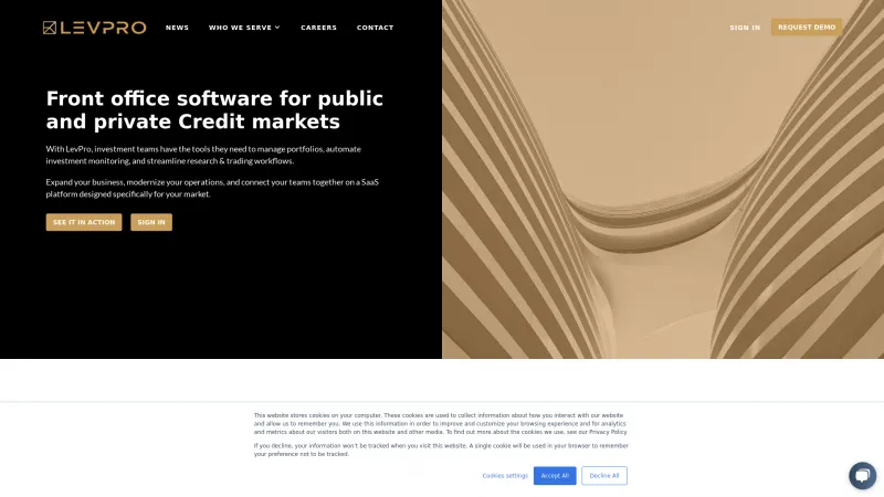 Homepage of LevPro