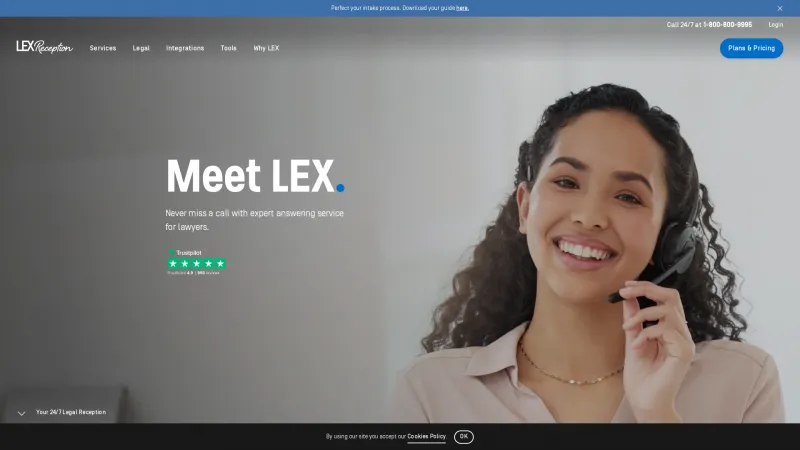 Homepage of LEX Reception