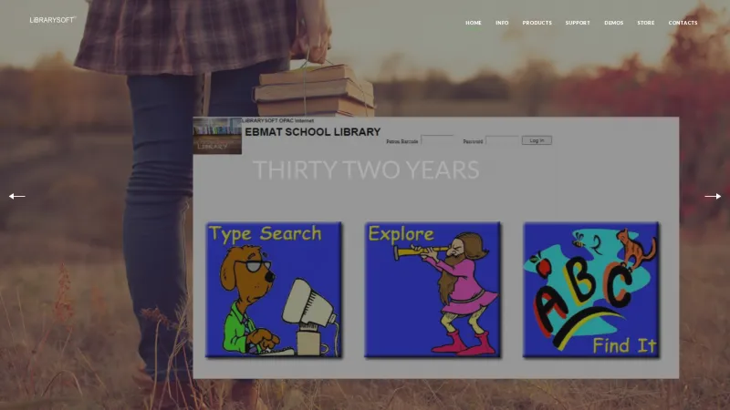 Homepage of LiBRARYSOFT