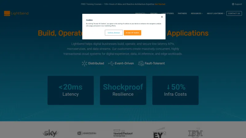 Homepage of Lightbend