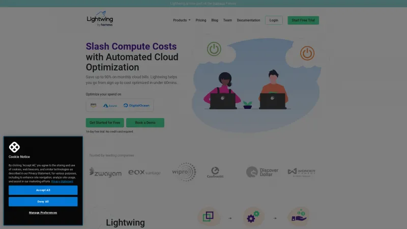 Homepage of Lightwing