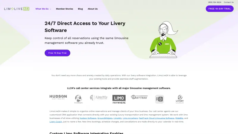 Homepage of LimoLive24