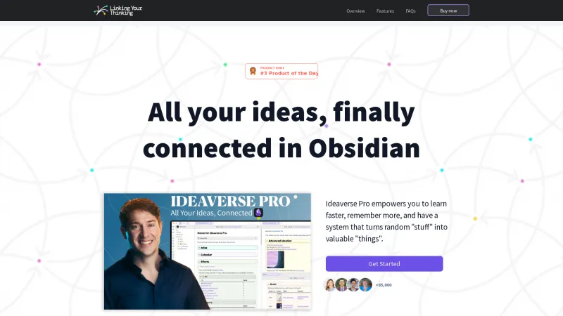 Homepage of Ideaverse Pro