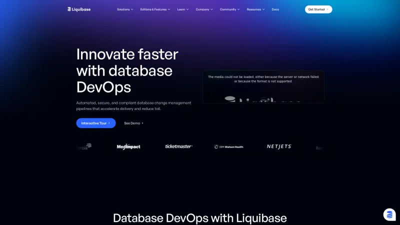 Homepage of Liquibase