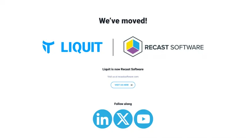 Homepage of Liquit