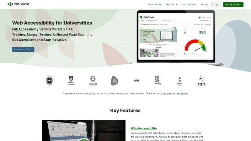 Homepage of Little Forest