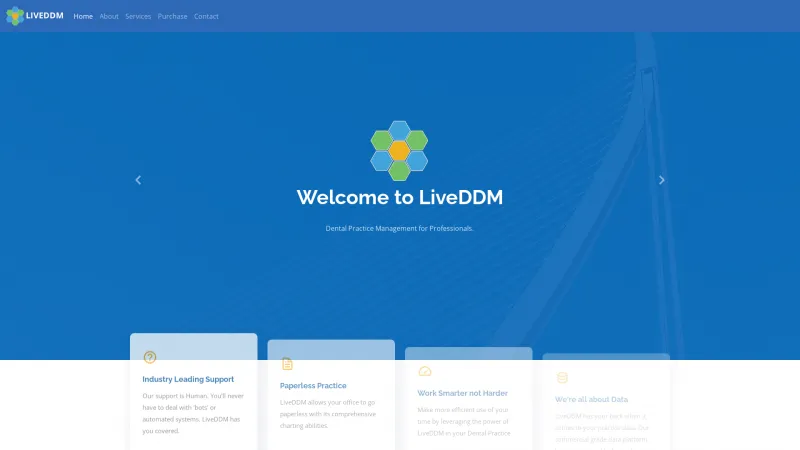 Homepage of LiveDDM