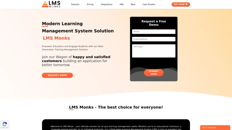 Homepage of PowerLMS