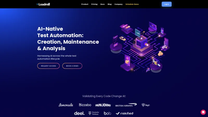 Homepage of Loadmill