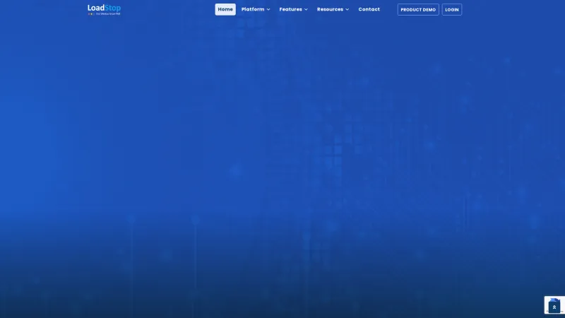 Homepage of LoadStop