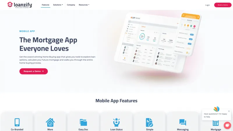 Homepage of Loanzify