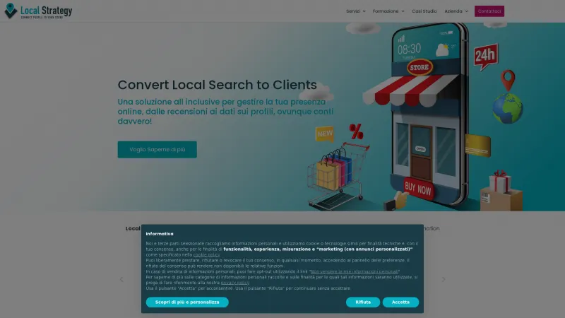 Homepage of LocalCMS