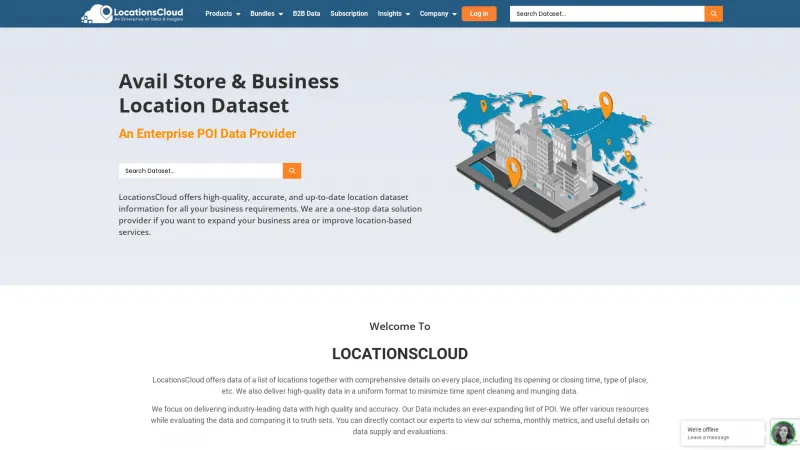 Homepage of Locationscloud