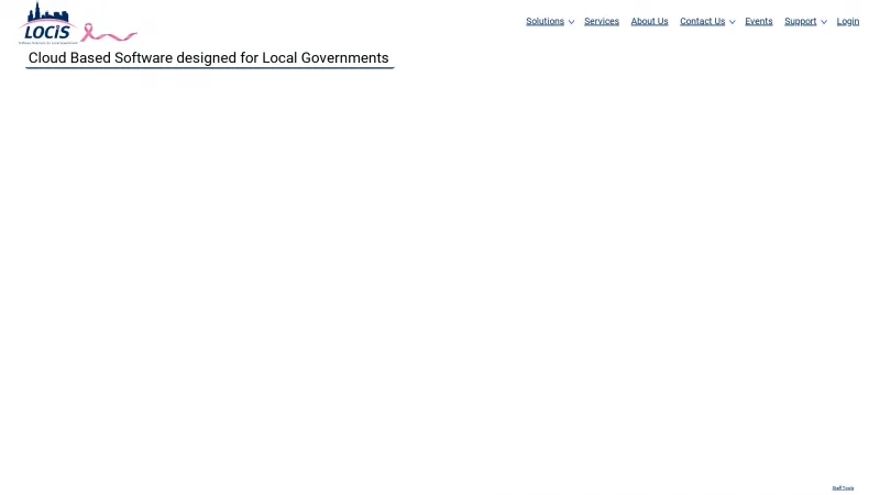 Homepage of LOCIS Utility Billing