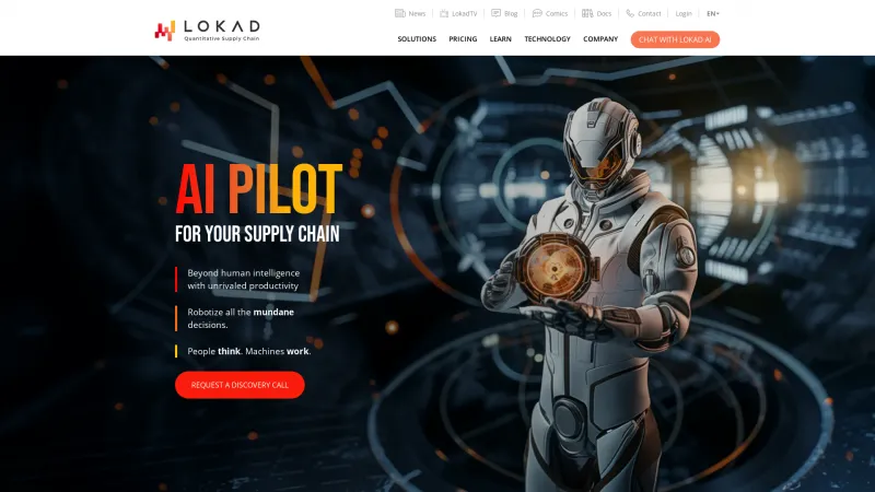 Homepage of Lokad