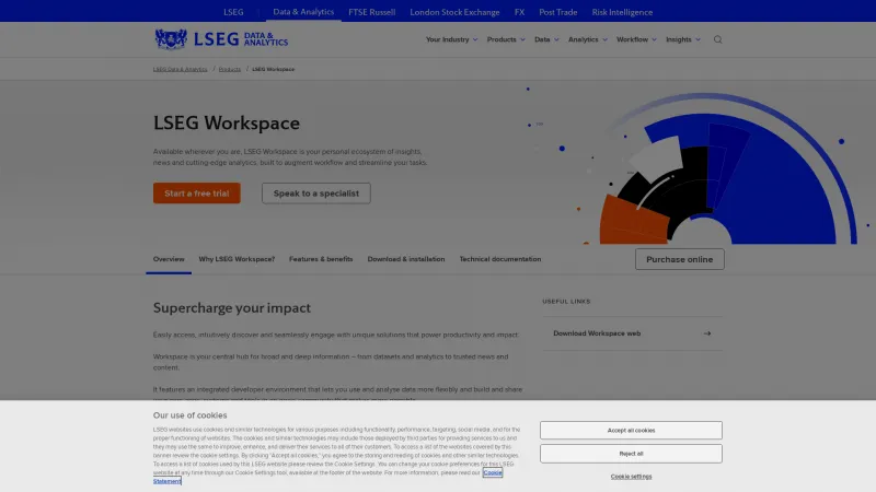 Homepage of LSEG Workspace