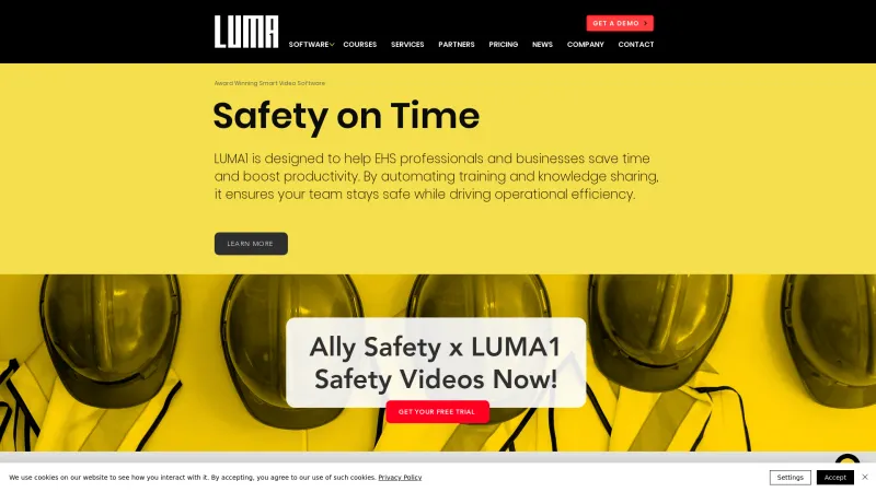 Homepage of LUMA1