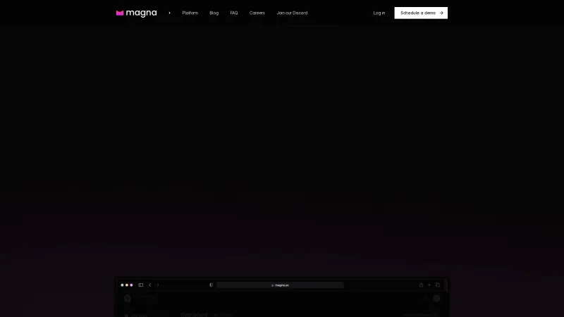 Homepage of Magna