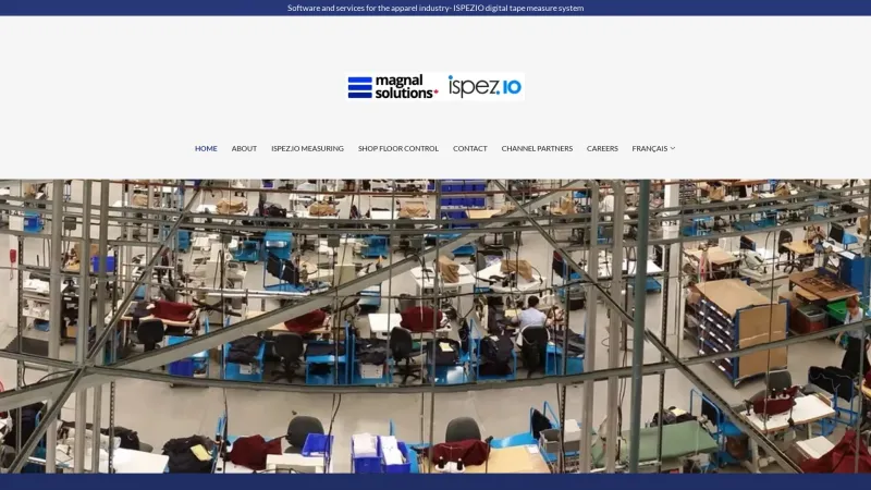 Homepage of Magnal Shop Floor Control