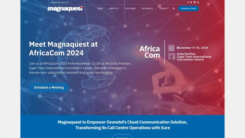 Homepage of Magnaquest Sure