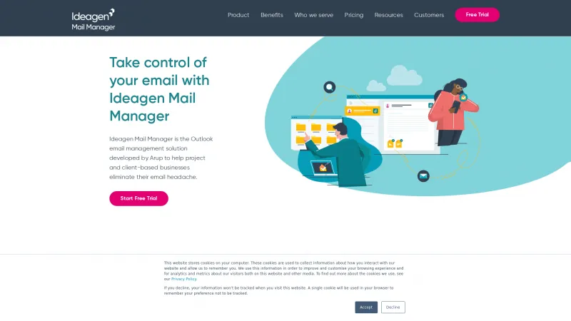 Homepage of Ideagen Mail Manager