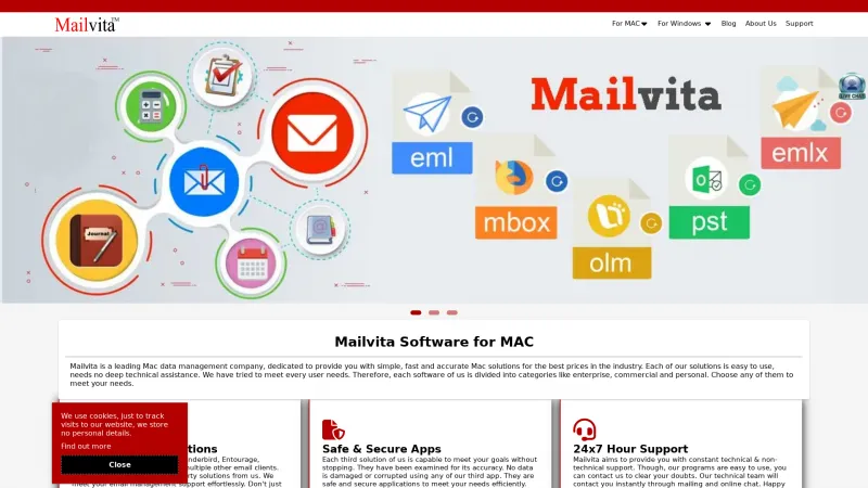 Homepage of Mailvita OST to PST Converter