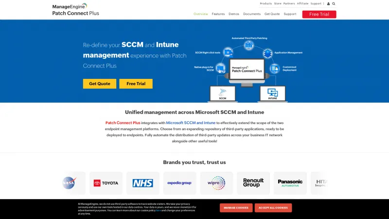 Homepage of Patch Connect Plus