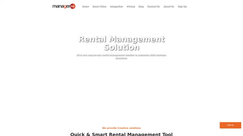 Homepage of Manager365