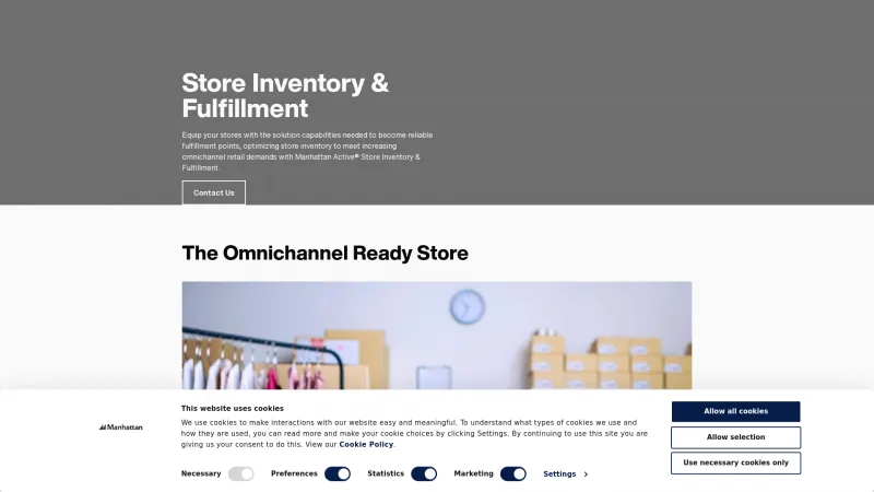 Homepage of Manhattan Active Inventory