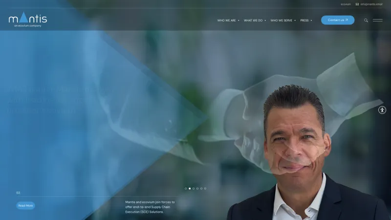 Homepage of Logistics Vision Suite