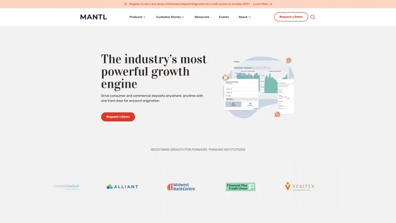 Homepage of MANTL