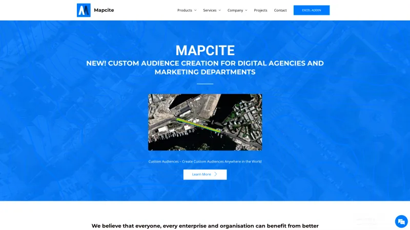 Homepage of MAPCITE