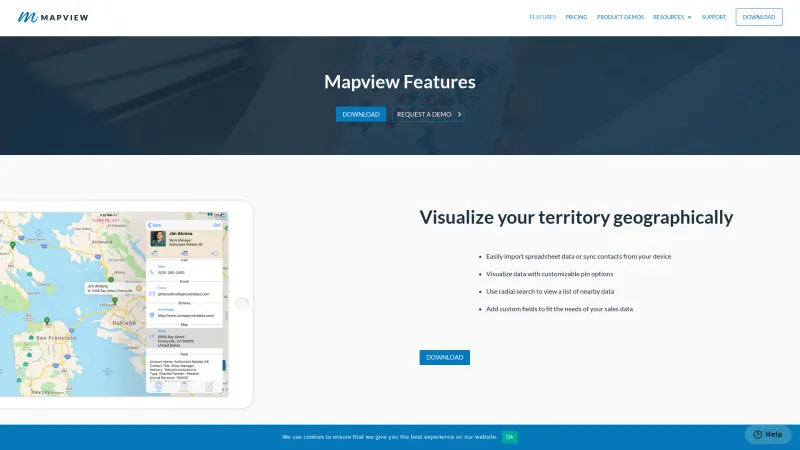 Homepage of Mapview