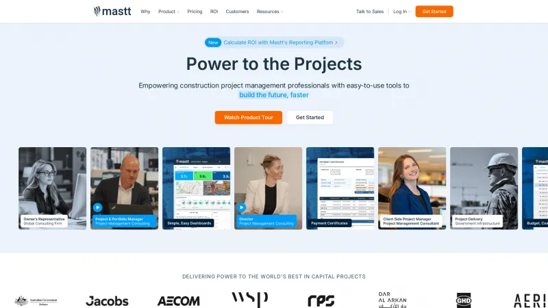 Homepage of Mastt