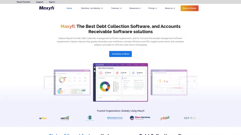 Homepage of Maxyfi