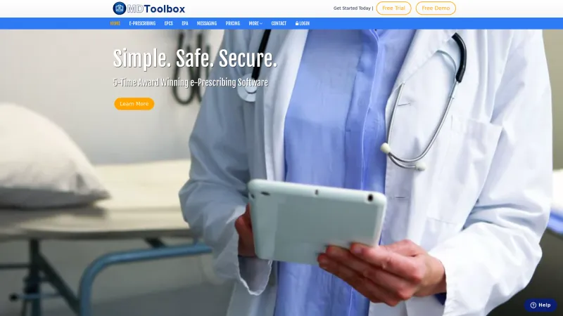 Homepage of MDToolbox e-Prescribing