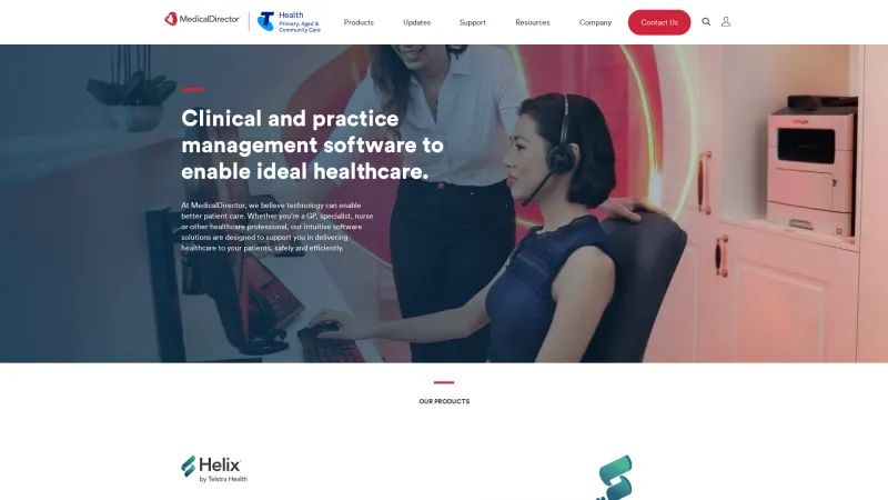 Homepage of Helix