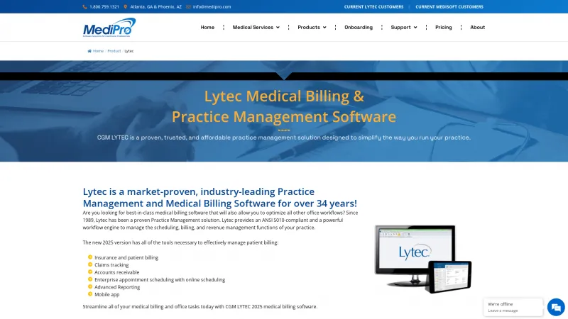 Homepage of Lytec