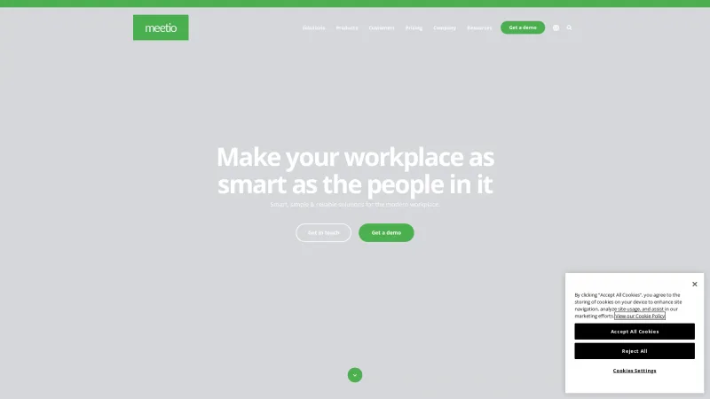 Homepage of Meetio