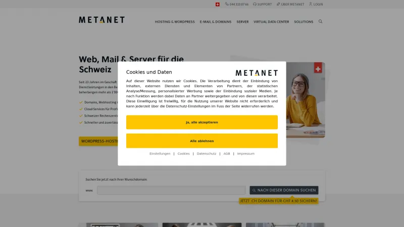 Homepage of METANET