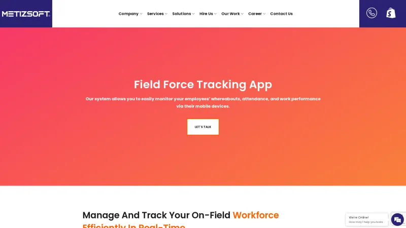 Homepage of MTracker