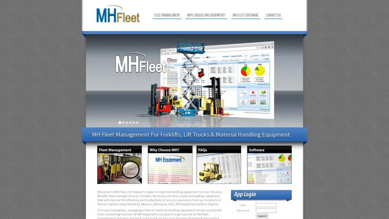 Homepage of MH Fleet