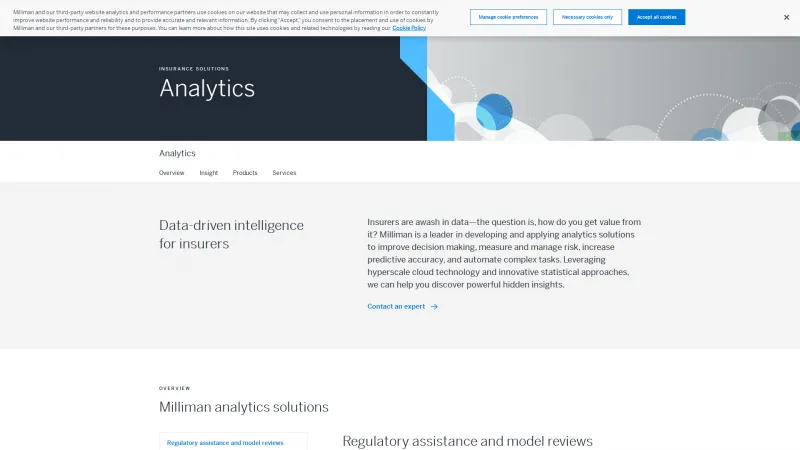 Homepage of Milliman