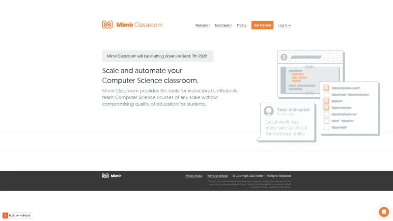 Homepage of Mimir Classroom