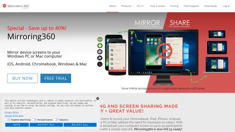 Homepage of Mirroring360