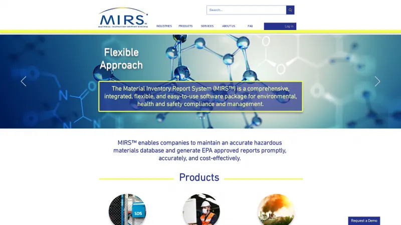 Homepage of MIRS