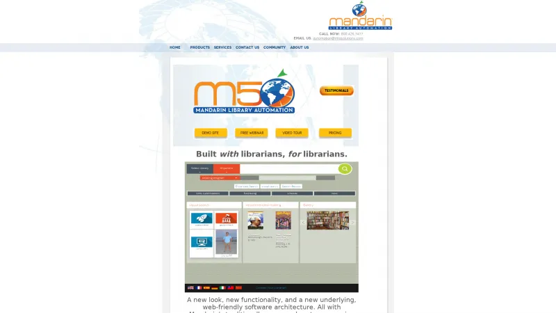 Homepage of Mandarin