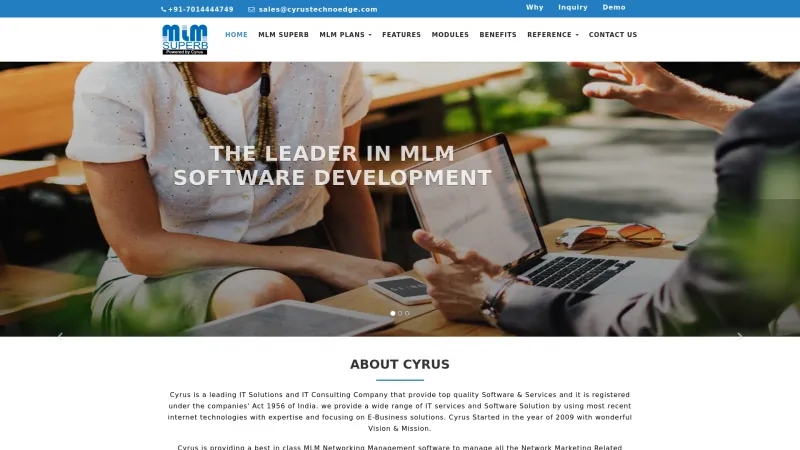 Homepage of MLM Superb