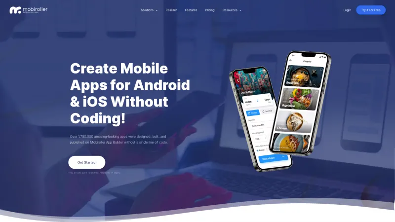 Homepage of MobiRoller