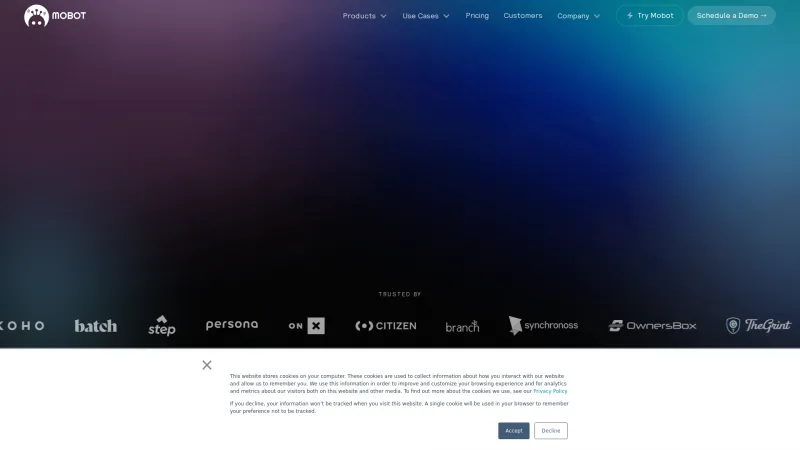 Homepage of Mobot